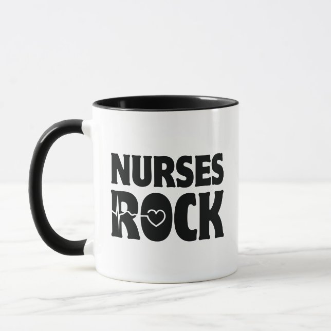 Nurses Rock Coffee Mug (Left)