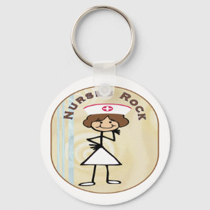 Nurses Rock Key Ring