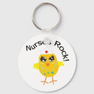 Nurses Rock Key Ring
