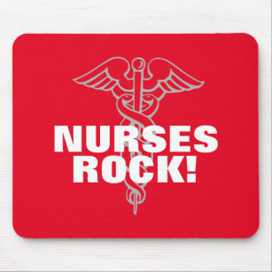NURSES ROCK mousepad   nursing week day gift idea
