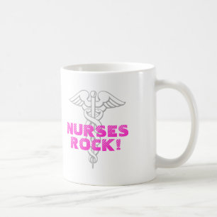 Nurses Rock! Mug   with caduceus symbol