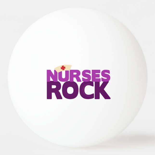Nurses Rock Ping Pong Ball (Front)