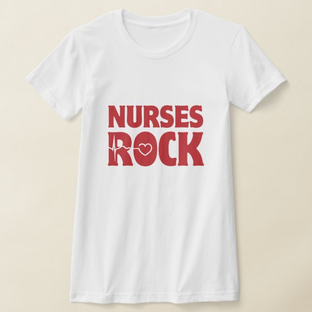 Nurses Rock T-Shirt (Laydown)