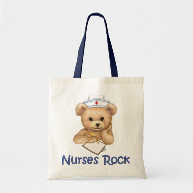 Nurses Rock Tote Bag (Front)