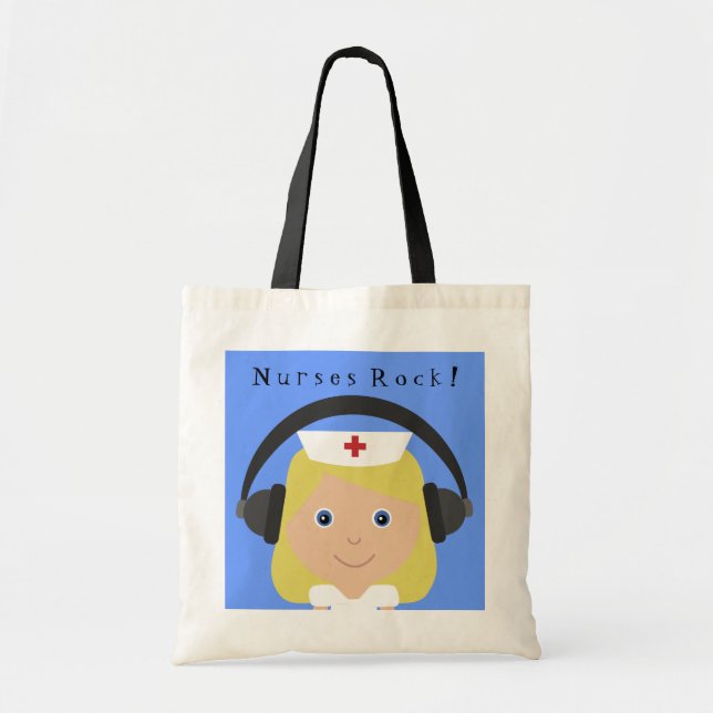 Nurses Rock! Tote Bag (Front)