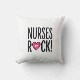 Nurses Rock Vintage Nurse Heart Vector Design_1 Cushion