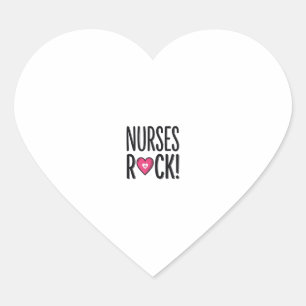 Nurses Rock Vintage Nurse Heart Vector Design_1 Sticker