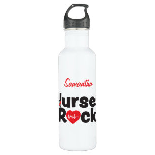 Nurses Rock Water Bottle