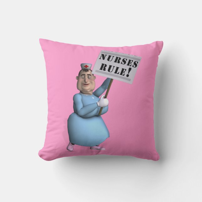 Nurses Rule! Cushion (Front)