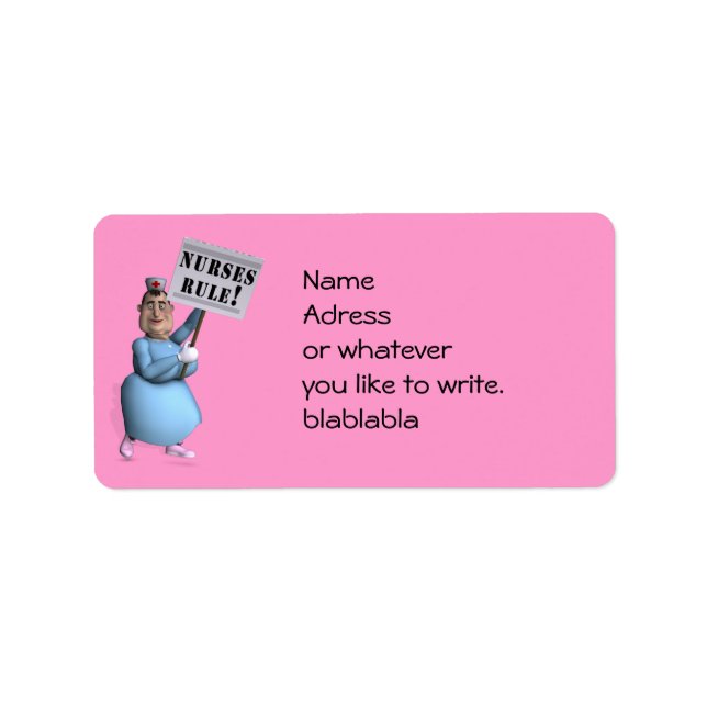 Nurses Rule! Label (Front)