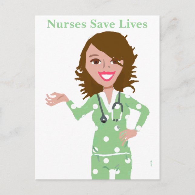 Nurses Save Lives Postcard (Front)