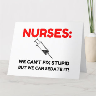 NURSES SEDATED THANK YOU CARD