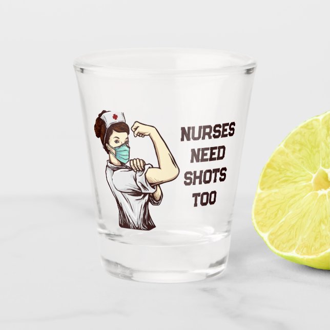 Nurses  shot glass (Front)