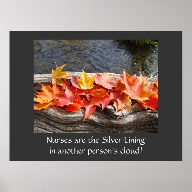 Nurses Silver Lining in another Person's Cloud art Poster (Front)