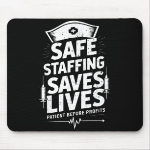 Nurses Strike Save Nursing Suprt Safe Staffing Sav Mouse Pad