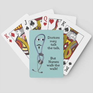 Nurses Walk The Walk Playing Cards