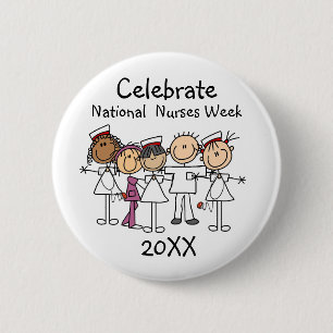 Nurses Week 2023 T-shirts and Gifts 6 Cm Round Badge