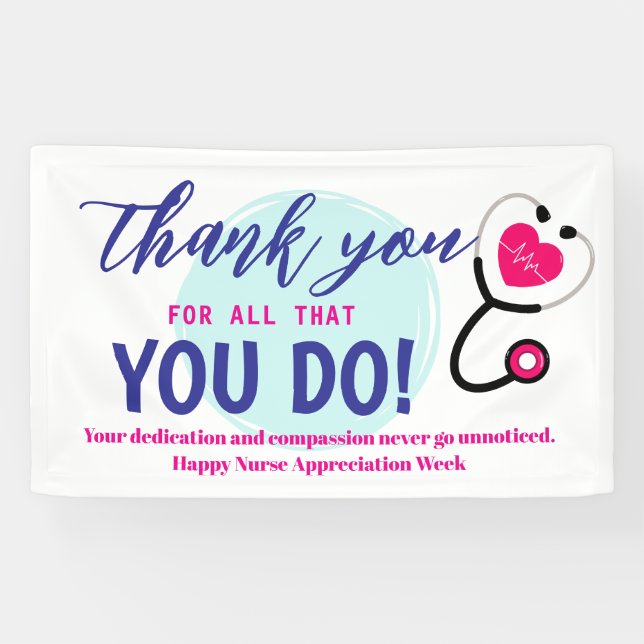 Nurses Week Appreciation Banner – Honouring  (Horizontal)