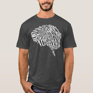 Nurses Week Brain Typography  RN Neuronurse T-Shirt