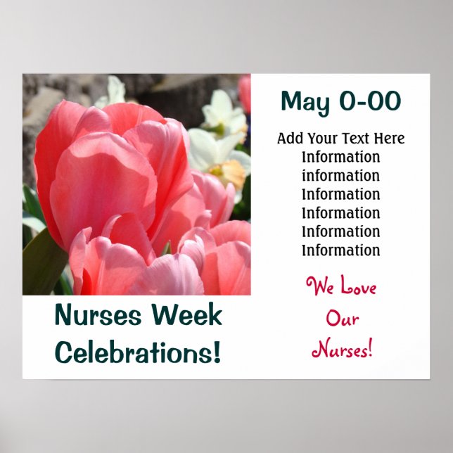 Nurses Week Celebration posters Love Nursings May (Front)