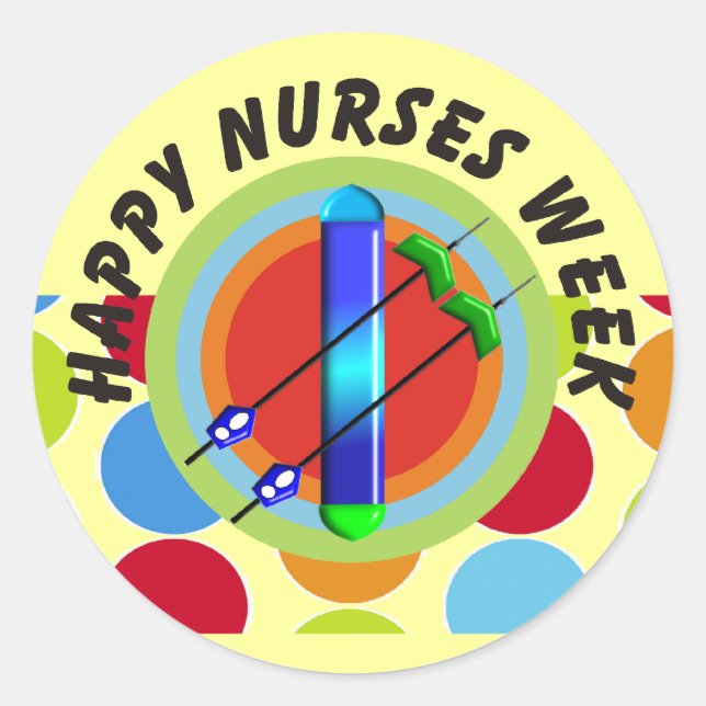 Nurses Week Gifts Classic Round Sticker (Front)