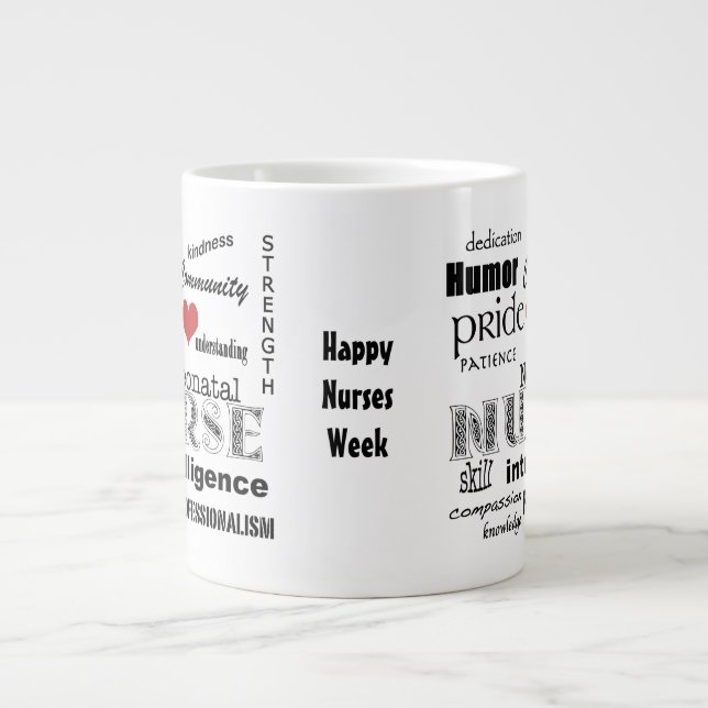 Nurses Week-Neonatal Nurse Pride-Attributes Large Coffee Mug (Front)