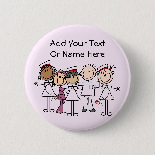 Nurses Week T-shirts and Gifts 6 Cm Round Badge (Front)