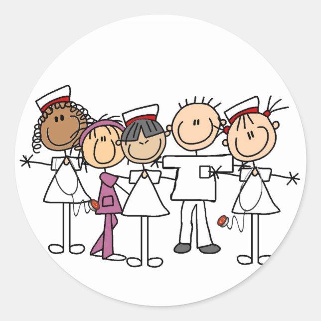Nurses Week T-shirts and Gifts Classic Round Sticker (Front)