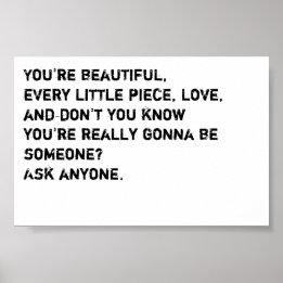 Nursey Decor, Playroom Decor, Inspirational quotes Poster