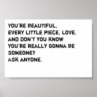 Nursey Decor, Playroom Decor, Inspirational quotes Poster