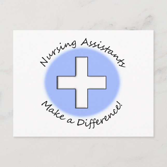Nursing Assistant Gifts "Making a Difference" Postcard (Front)