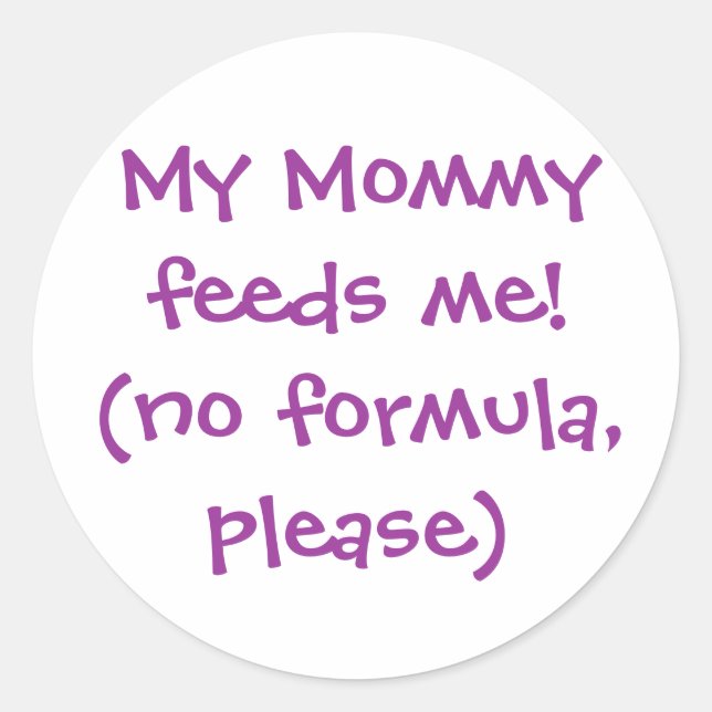 Nursing Awareness Infant Hospital Sticker (Front)