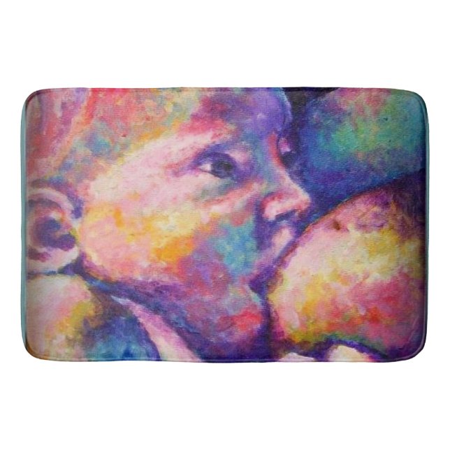 Nursing Baby  Bath Mat (Front)