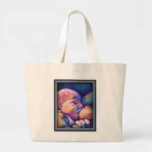 Nursing Baby Large Tote Bag