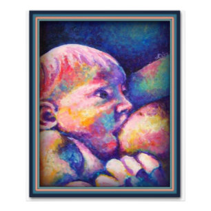 Nursing Baby Photo Print