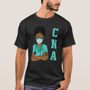 Nursing Black Cna Magic Afro Girl Pride Womens T-Shirt