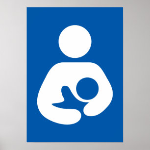 Nursing / Breastfeeding Symbol Poster