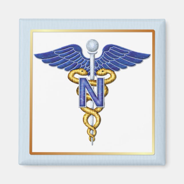 Nursing Caduceus Magnet (Front)