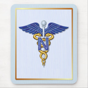 Nursing Caduceus Mouse Pad