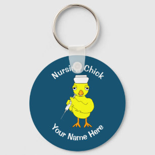 Nursing Chick Key Ring