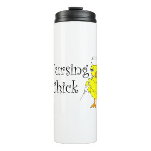 Nursing Chick Text Thermal Tumbler