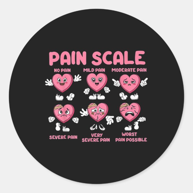 Nursing  classic round sticker (Front)
