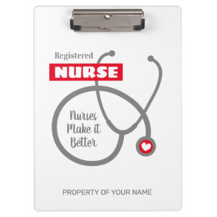 Nursing clipboard gift for Registered Nurse