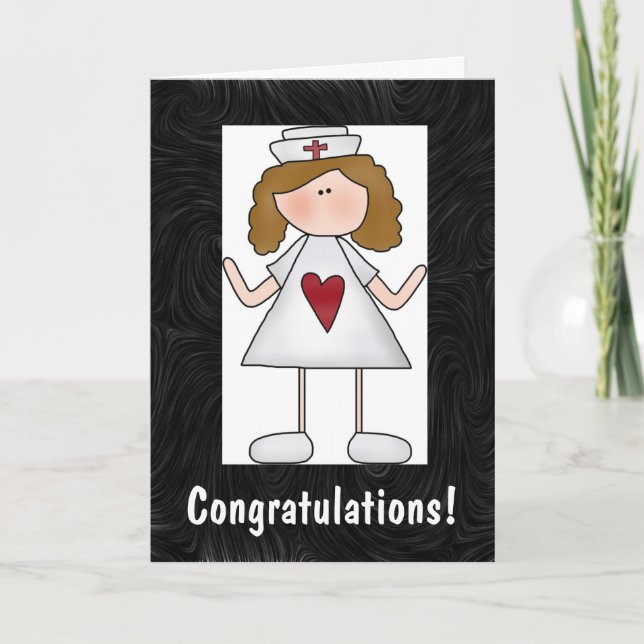 Nursing Congratulations Personalised Card (Front)