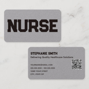 Nursing Custom QR Business Card