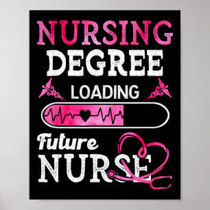 Nursing Degree Loading Future Nurse Profession  Poster