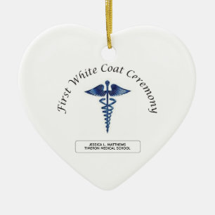 Nursing First White Coat Ceremony Ceramic Ornament