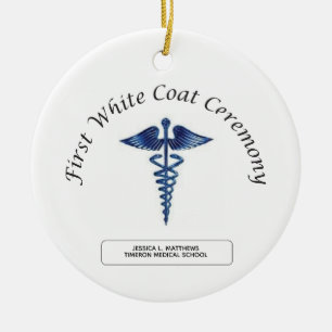 Nursing First White Coat Ceremony Ceramic Ornament