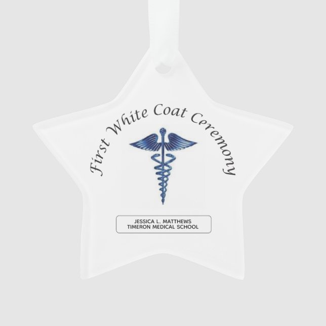 Nursing First White Coat Ceremony Ornament (Front)