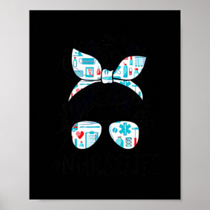 Nursing Gifts For Women Girls Students ER CNA RN Poster